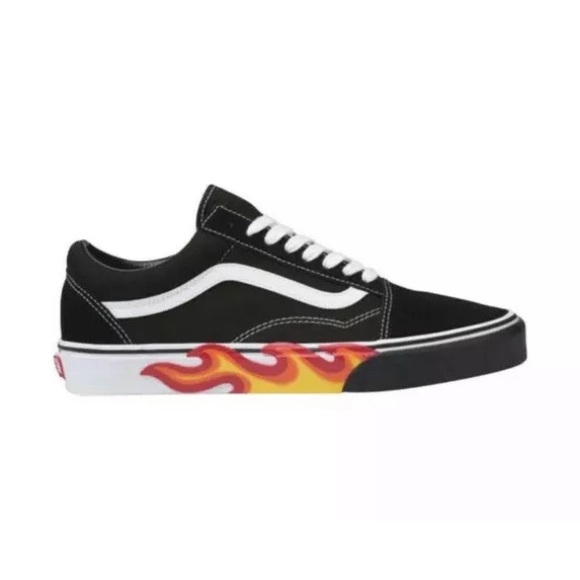 vans flame wall old skool